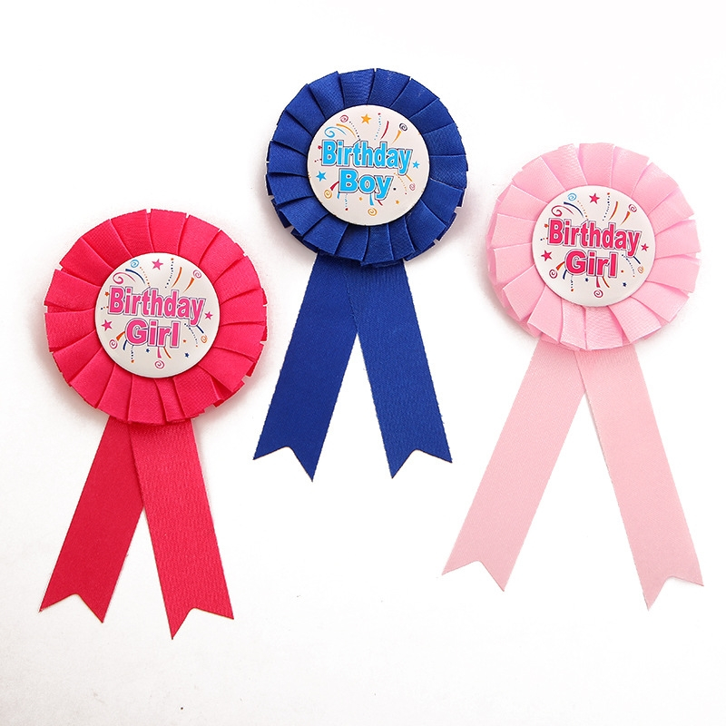 Girl Boy Award Ribbon Birthday Decorations Badge Children’s Party Baby ...