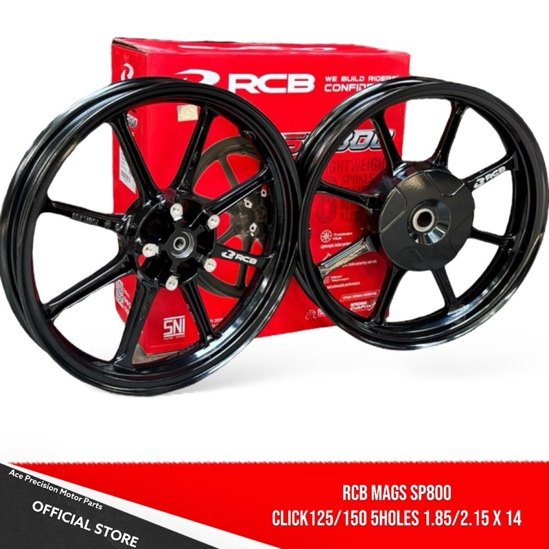 RCB MAGS SP800 CLICK125/150 5HOLES 1.85/2.15 x 14 | Shopee Philippines