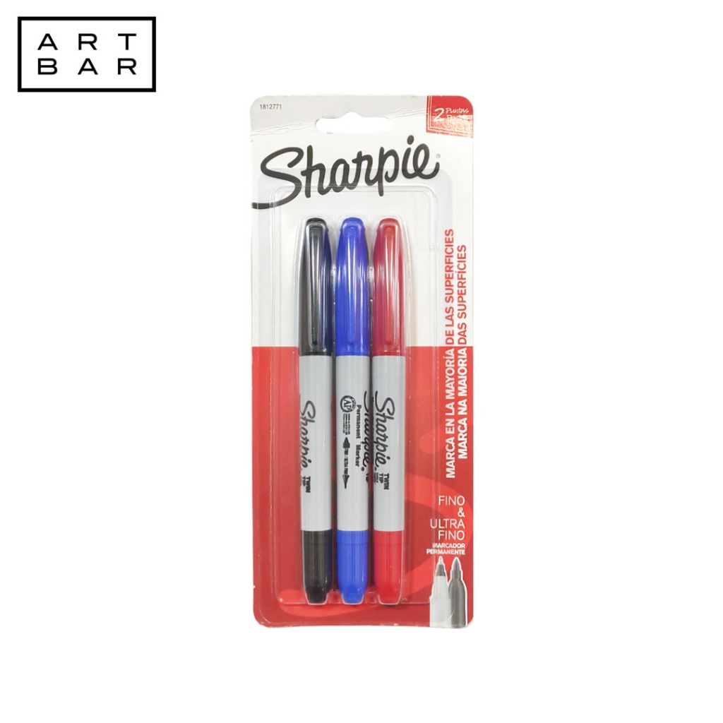 Sharpie Permanent Marker 3C Twin Tip - Art Bar | Shopee Philippines