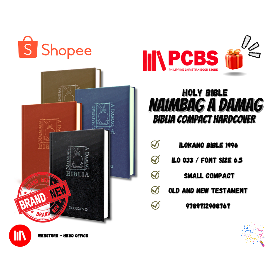 PCBS Ilocano Bible Small Compact (NAIMBAG A DAMAG BIBLIA/POINT TYPE 6.5 ...