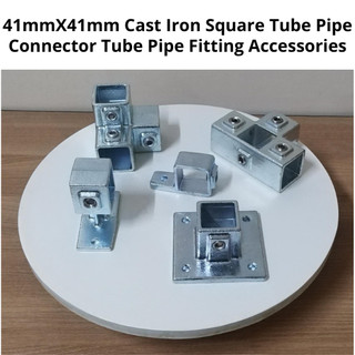 41mmX41mm Cast Iron Double Layer Galvanized Square Tube Pipe Connector ...