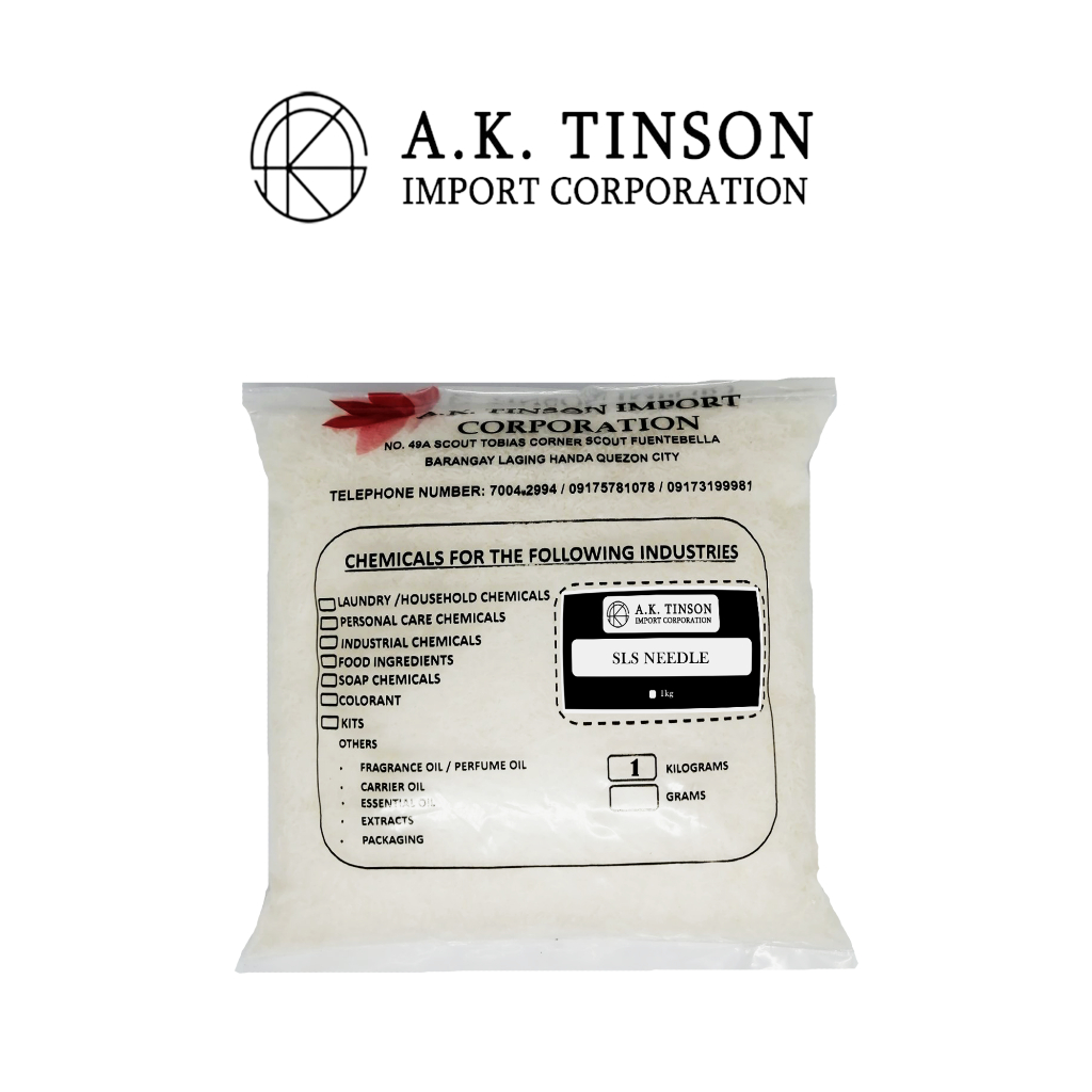 AK SLS Needles (Sodium Lauryl Sulfate) 1kg for Dishwashing Liquid