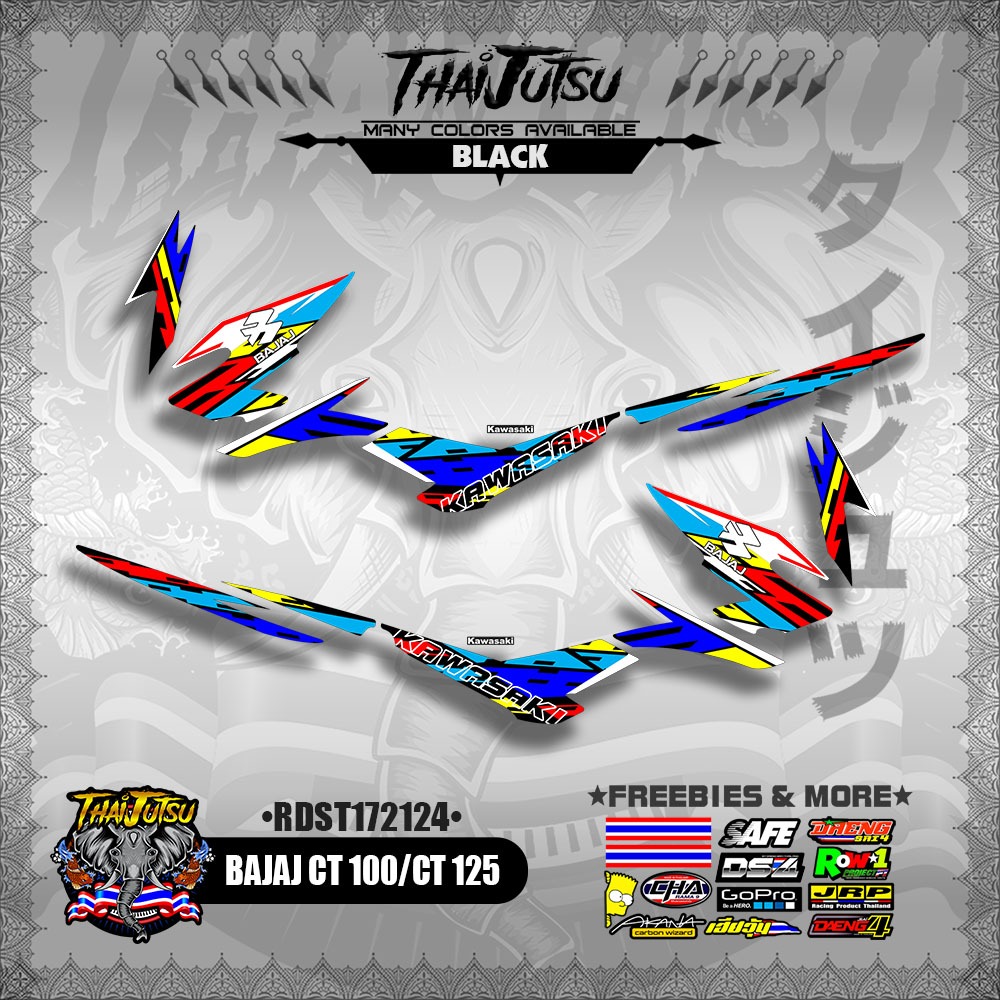 BAJAJ CT 100/CT 125 DECALS ( RDST172124 )【ThaijutsuStickers】 | Shopee ...