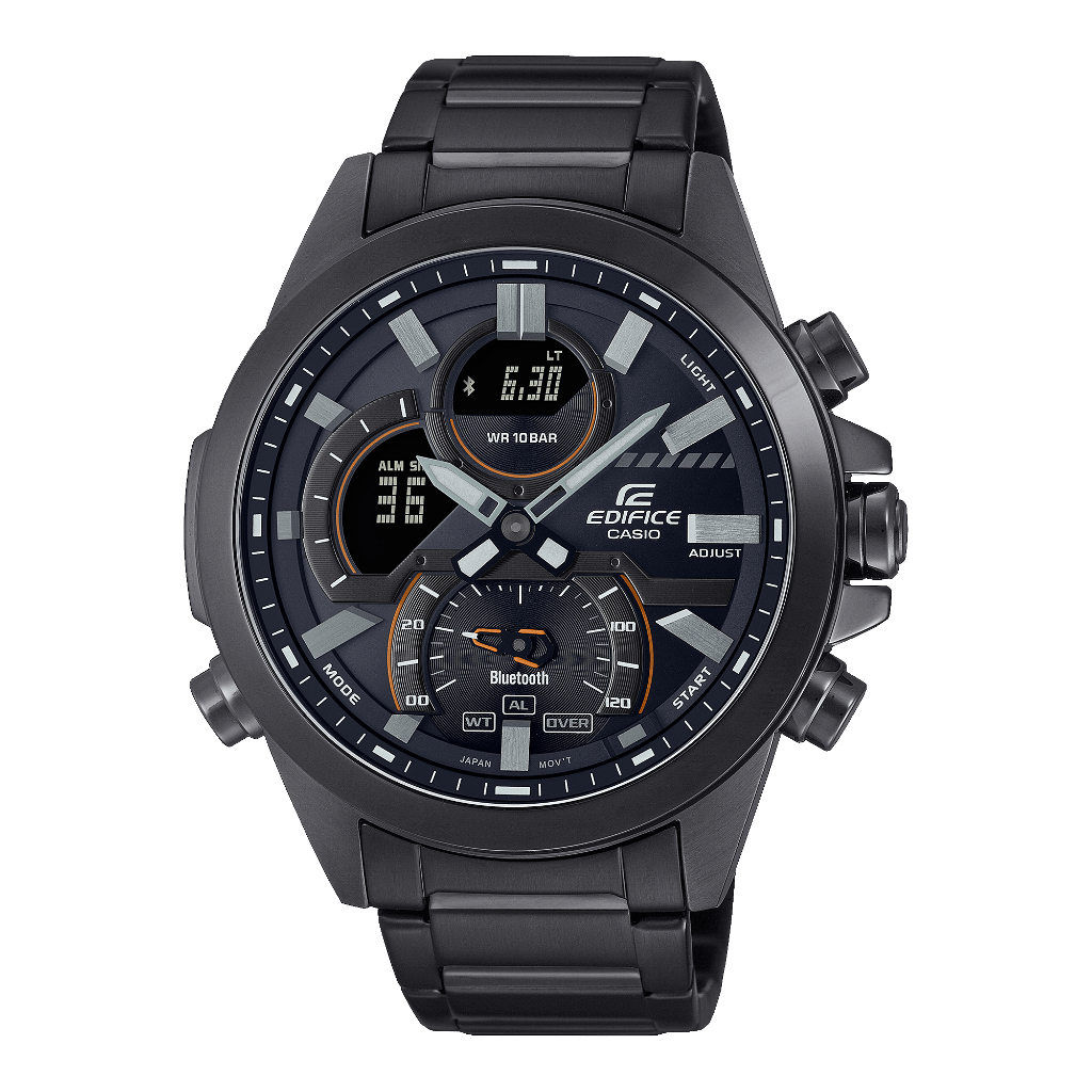 Casio Edifice ECB 30DC 1ADF Black Stainless Steel Strap Bluetooth 100 Meter World Time Watch Shopee Philippines