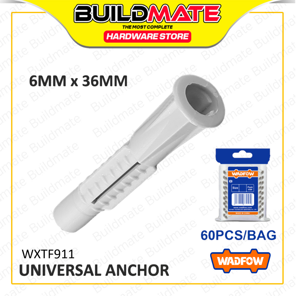 BUILDMATE Wadfow Universal Plastic Anchor 6MM - 10MM Tox Wall Plug ...