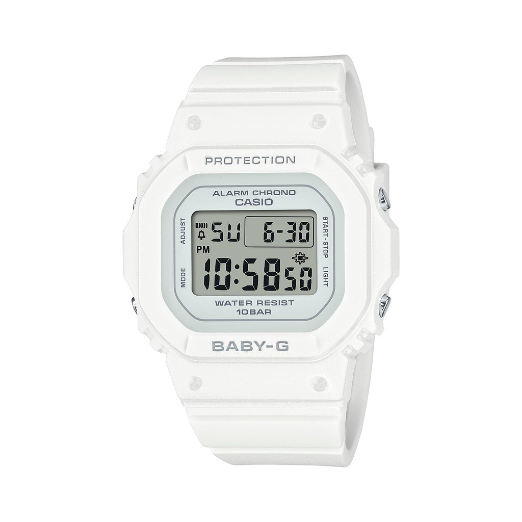 Casio Baby G BGD 565U 7DR White Resin Strap 100 Meter Digital Watch for Women