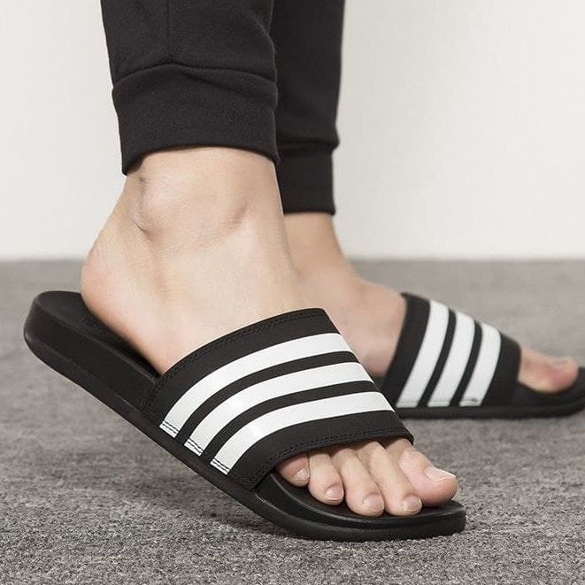 Mens adidas cloudfoam slides sale