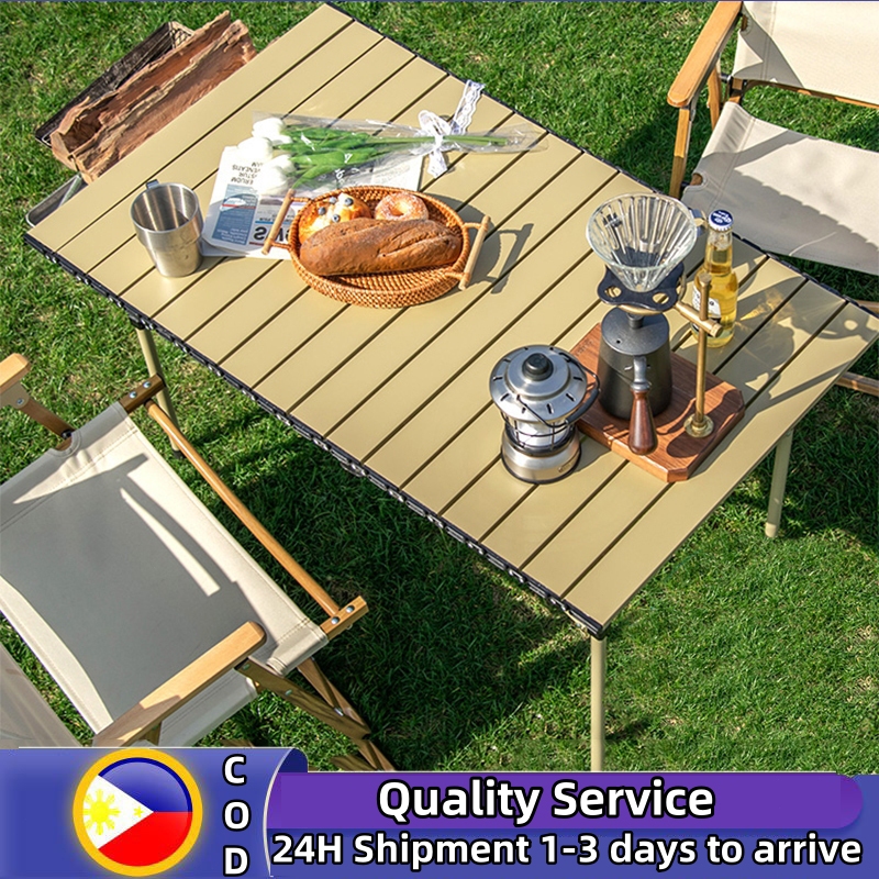 portable Folding Table Outdoor Camping Picnic table and chair set Aluminum  Alloy indoor Beach chair