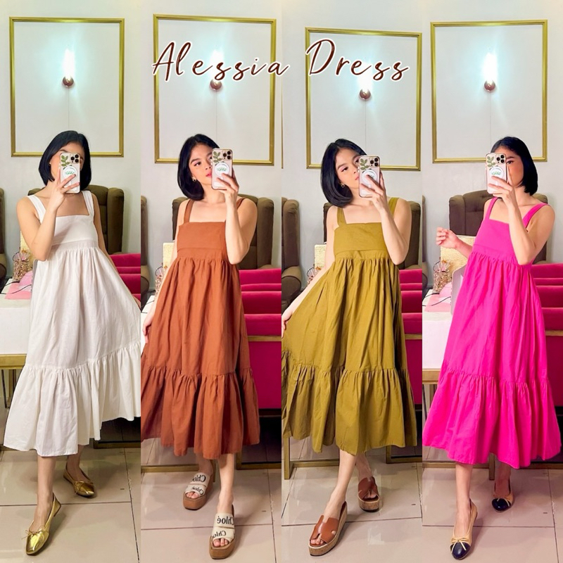 PBC ALESSIA DRESS (Premium Cotton Linen) | Shopee Philippines
