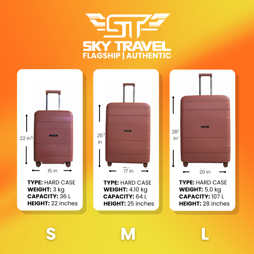 Sky travel luggage price list sale