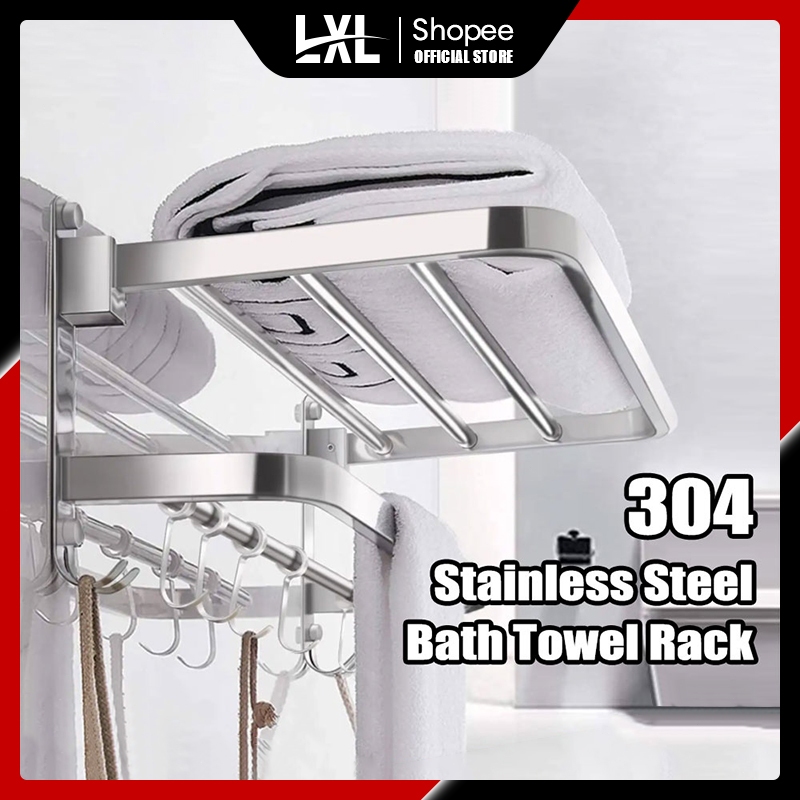 High Quality 304 Stainless Steel Bathroom Stand Organizer Rack No ...