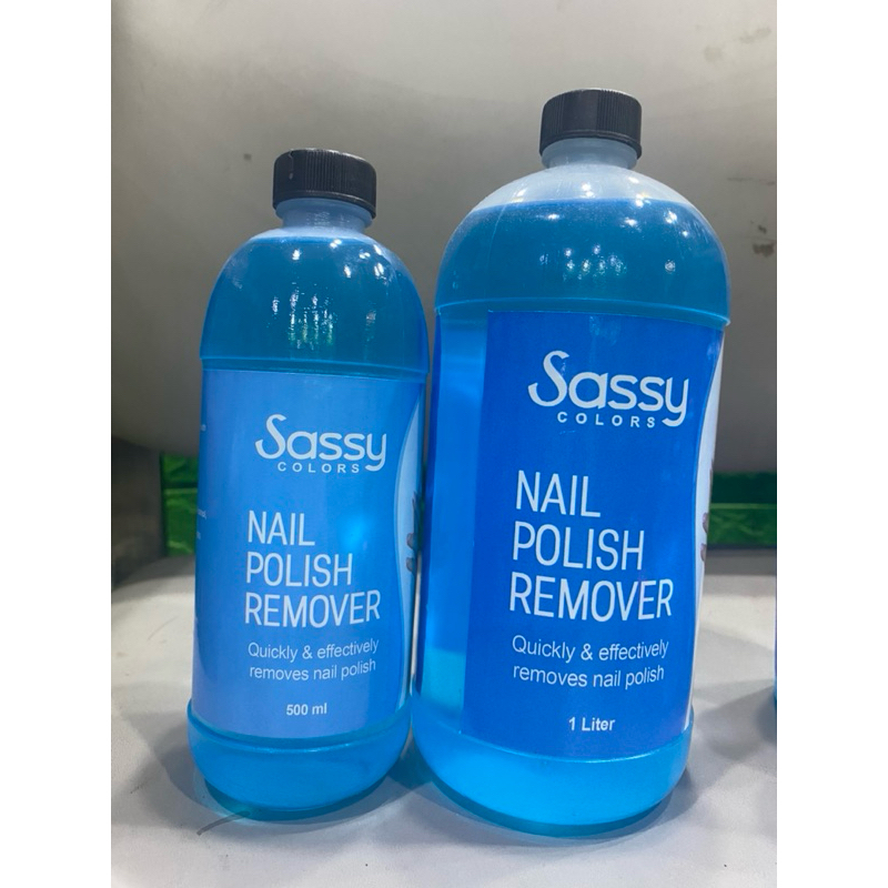 Sassy Colors NAIL POLISH REMOVER/ACETONE 500ML/1liter | Shopee Philippines