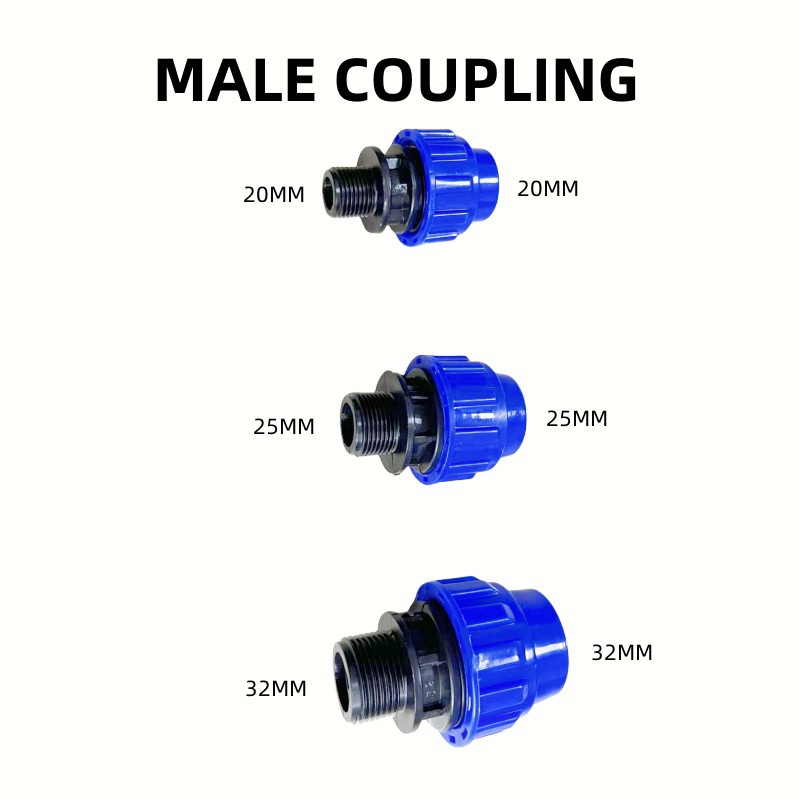 PE Compression Fittings pvc 1/2