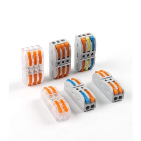 PCT Universal Quick Wire Connector Push-In Terminal Blocks (Models 222 ...
