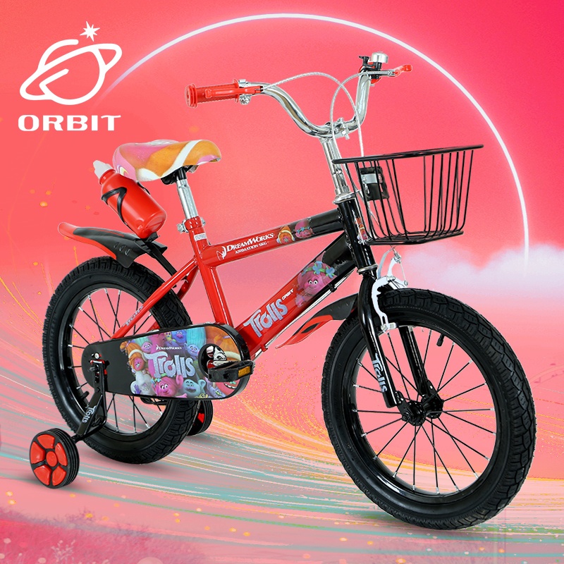 ORBIT Bicycle for kids Trolls color With kettle Size 12