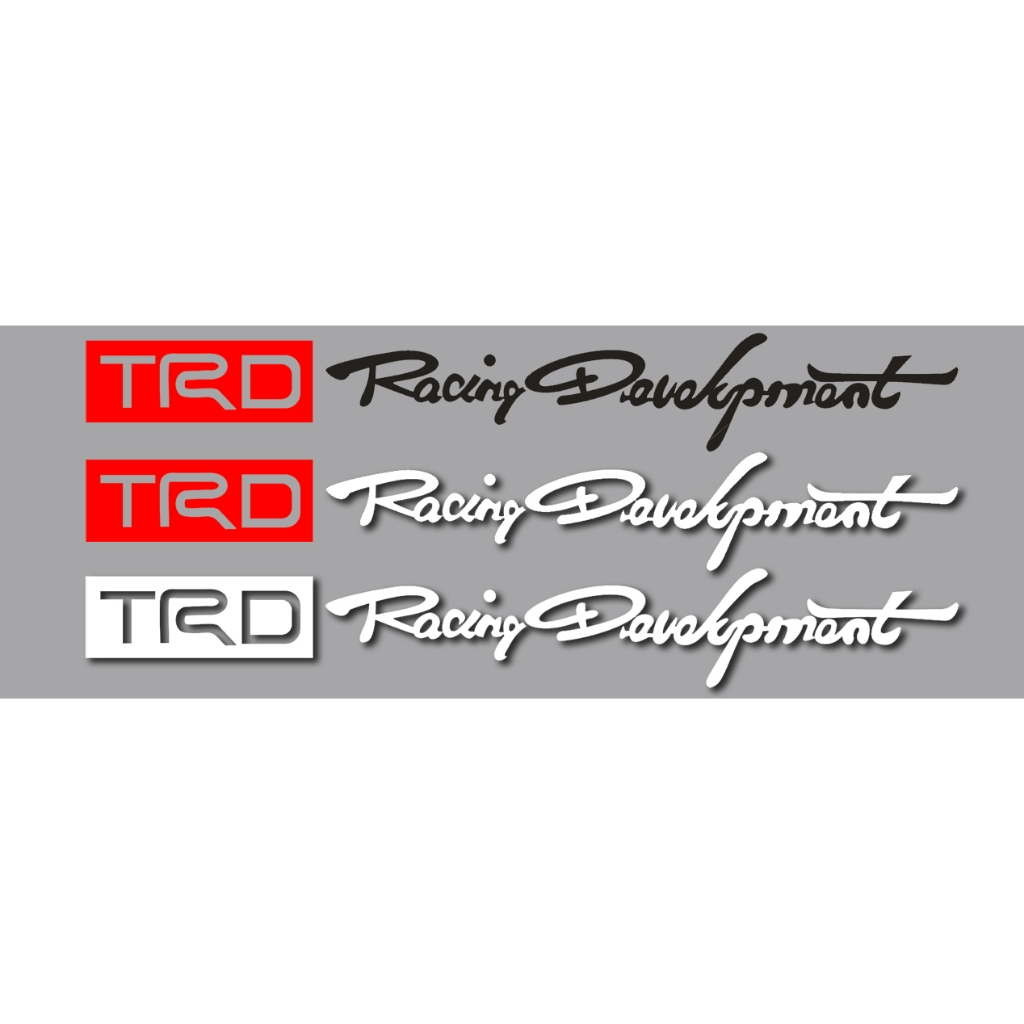 1pc. TRD Racing Development Cutout Sticker Waterproof | Shopee Philippines