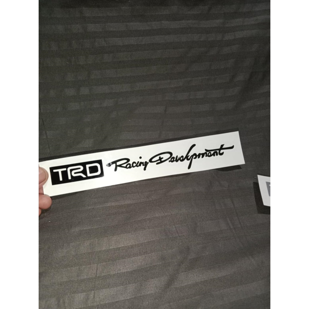 1pc. TRD Racing Development Cutout Sticker Waterproof | Shopee Philippines