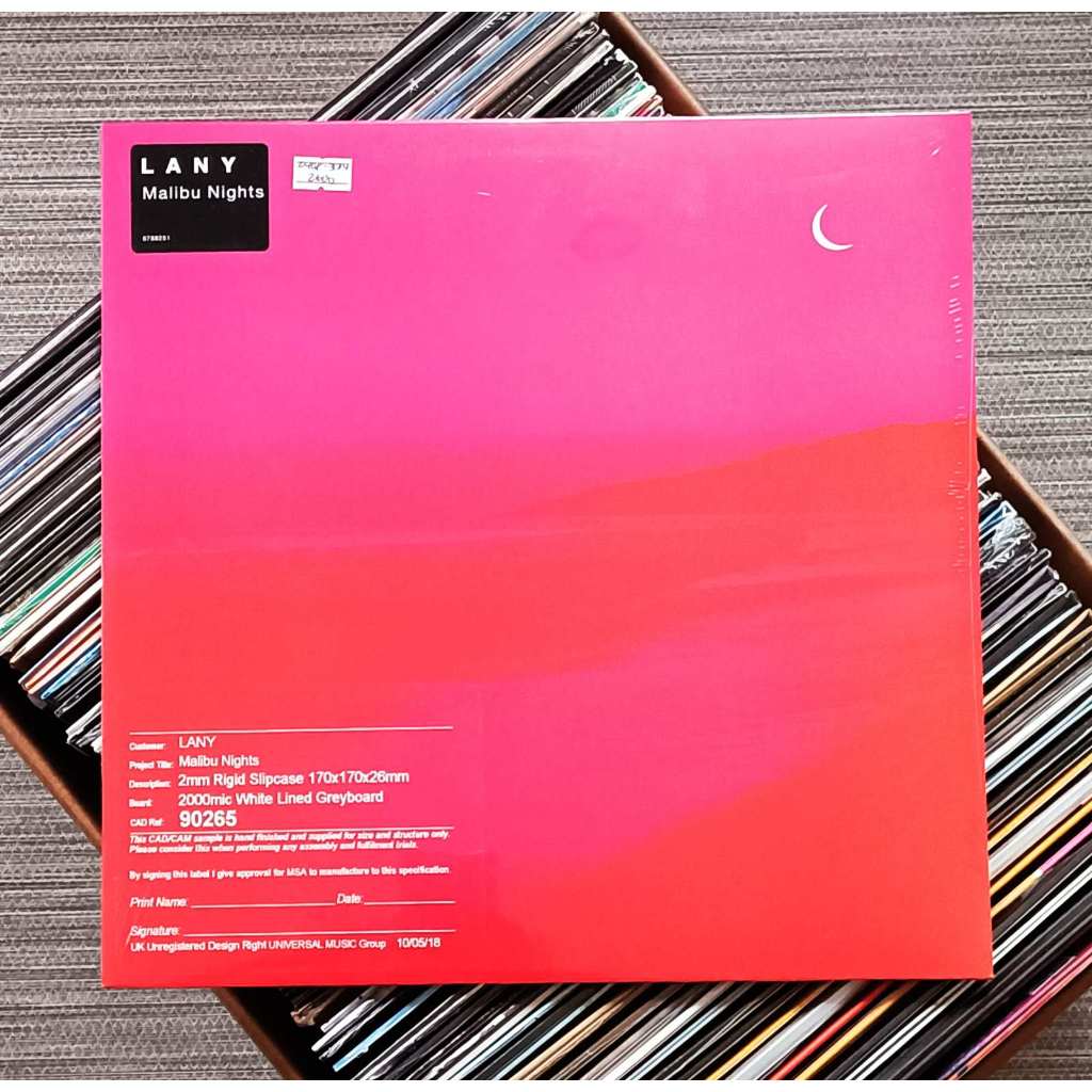 LANY deals Malibu Nights clear vinyl record