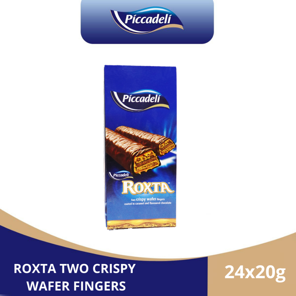 Piccadeli Roxta 2 Crispy Wafer Fingers Coated in Caramel and Flavoured ...