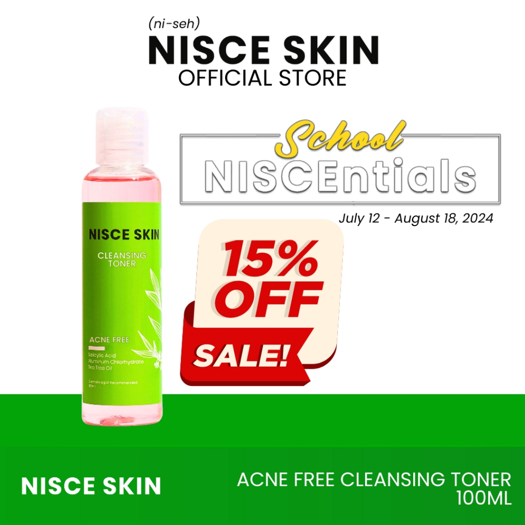 NISCE SKIN Cleansing Toner - Acne Free 100ml | Shopee Philippines