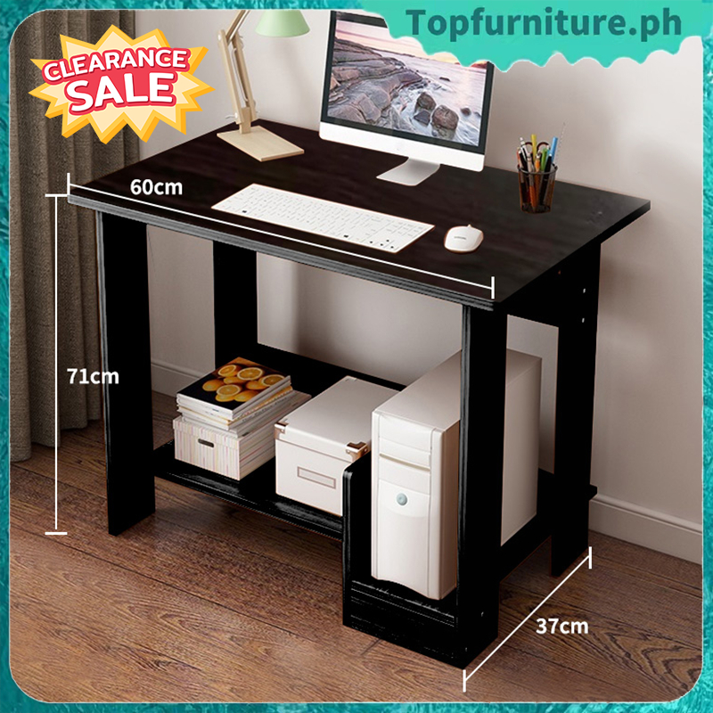 TOP - 60*37*71cm Wooden Desktop Computer Table Study Desk Space Saver ...
