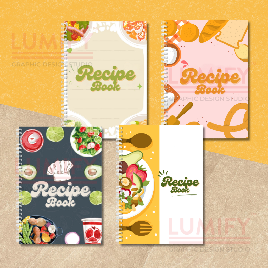 Recipe Notebook | Cooking Journal | Customized | 100 Pages | A4 & A5 ...