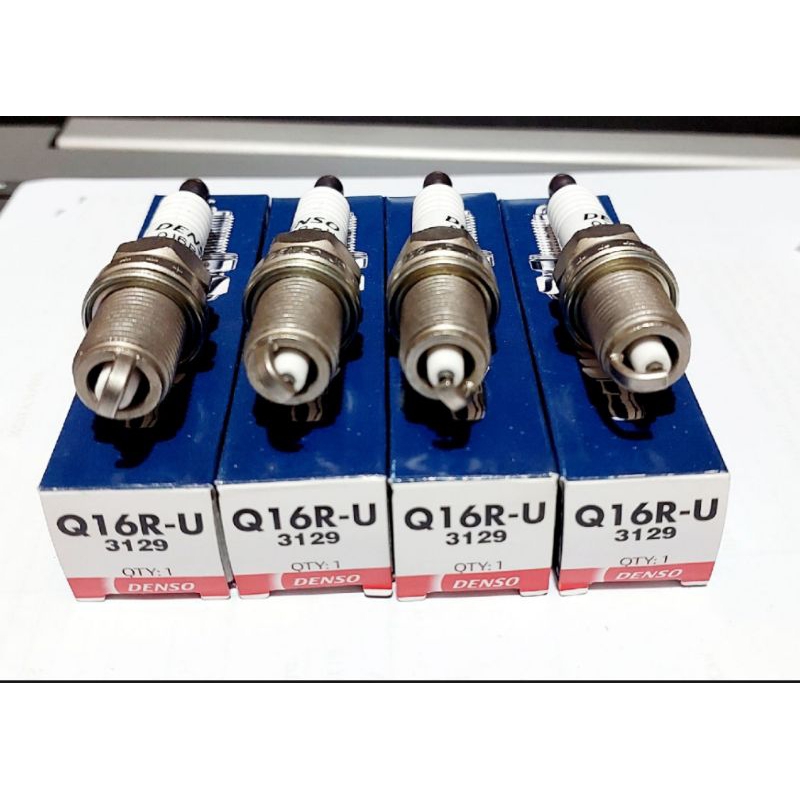 SPARK PLUG DENSO ORIGINAL Q16R-U FOR TOYOTA COROLLA 16V 1.6 4AF (400 ...