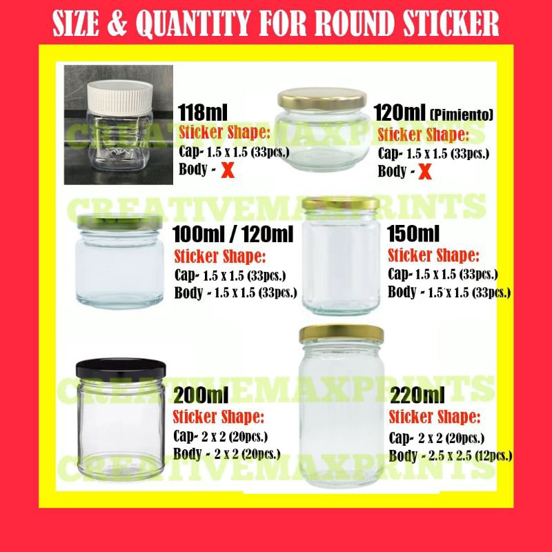 Bagoong Alamang w/ Logo ROUND Sticker Label (33pcs. | 20pcs.) | Shopee ...