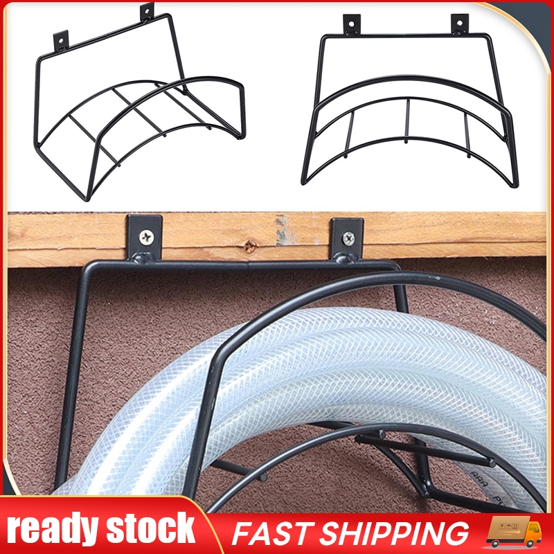 Garden Hose Rack Metal Hose Hanger Holder Storage Rack Organizer Water ...