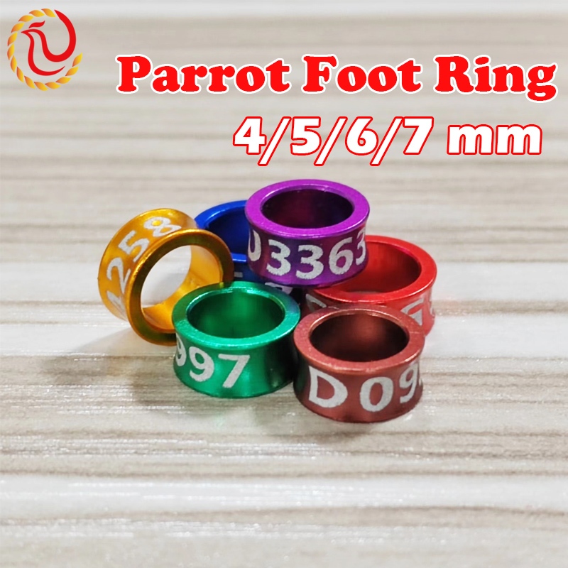 LoveBird Foot Rings Parrot Foot Ring Bird Almuinum Foot Ring for ...