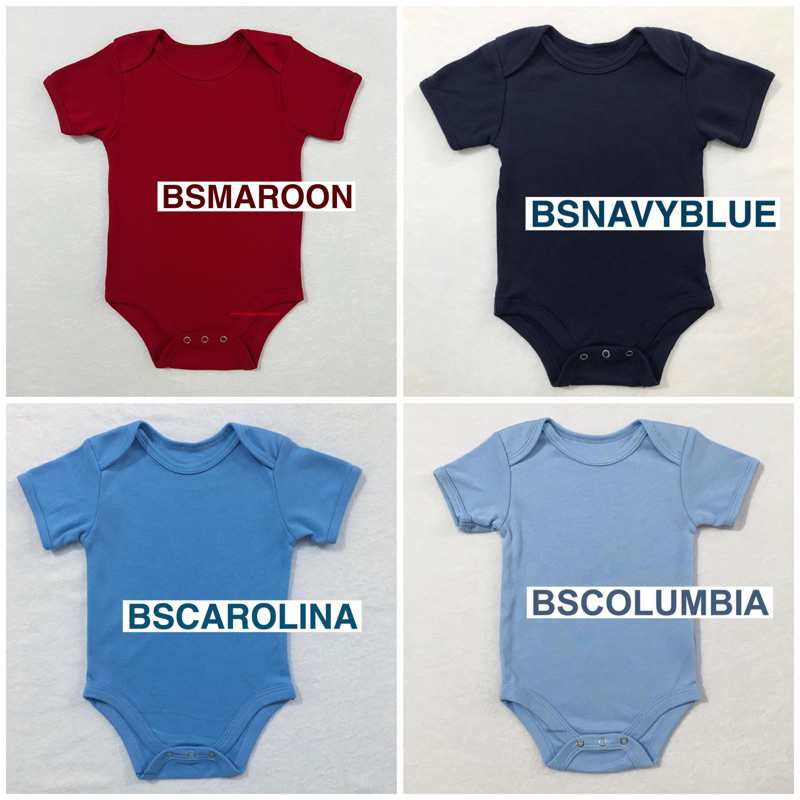 PURE COTTON Baby Onesies : MAROON (NOT DARK MAROON) , NAVY BLUE , BLUE ...