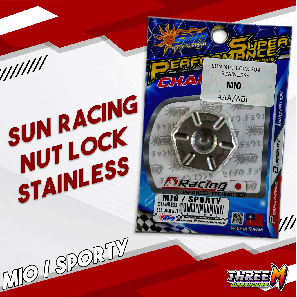SUN RACING NUT LOCK STAINLESS | Shopee Philippines