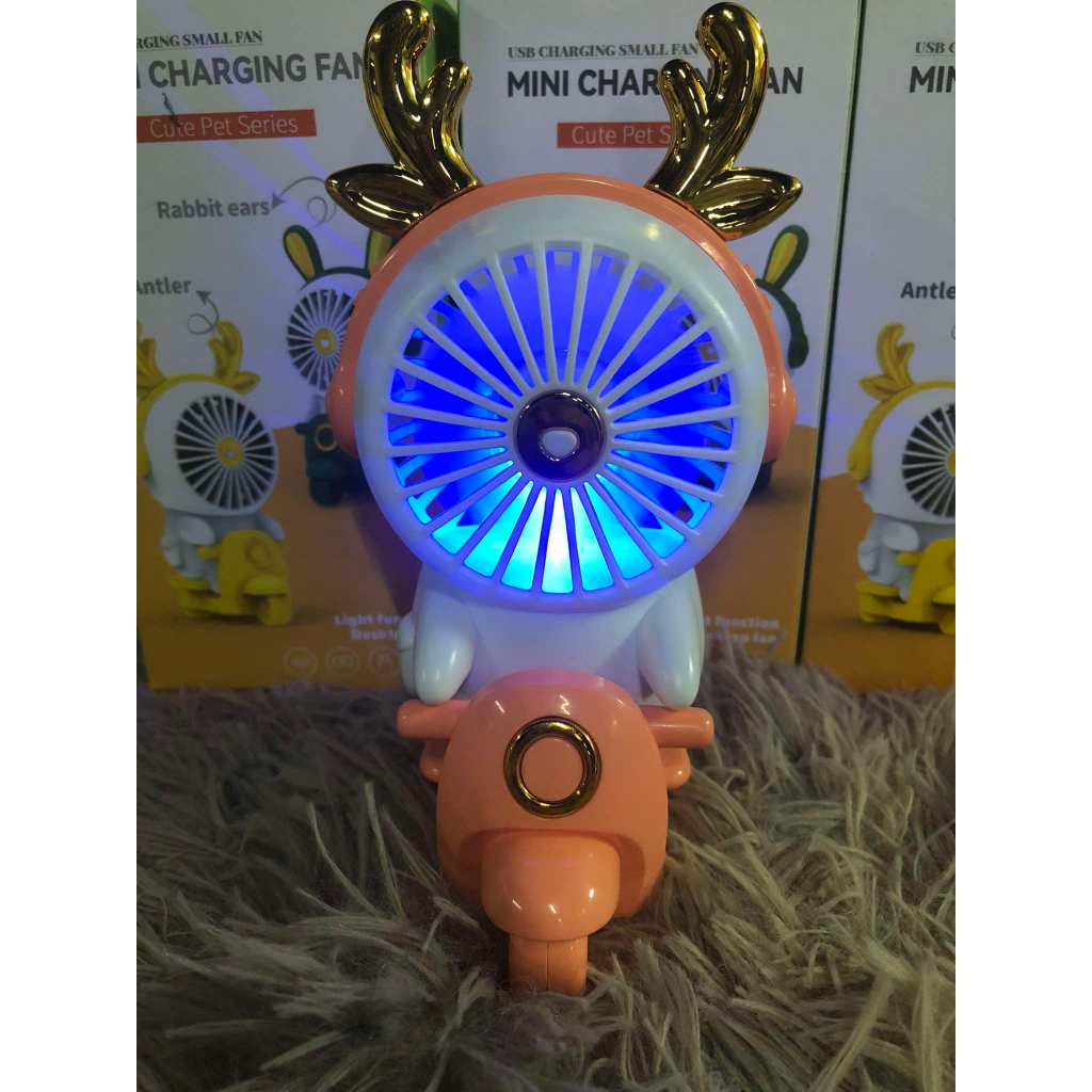 CAI Mini Motorcycle Fan Portable Small Fan Usb Charging Quiet Wind With ...