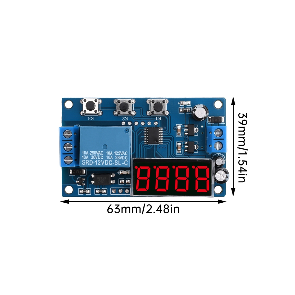 Relay Module Switch Timer Control DC 12V Digital Led Display Automation ...