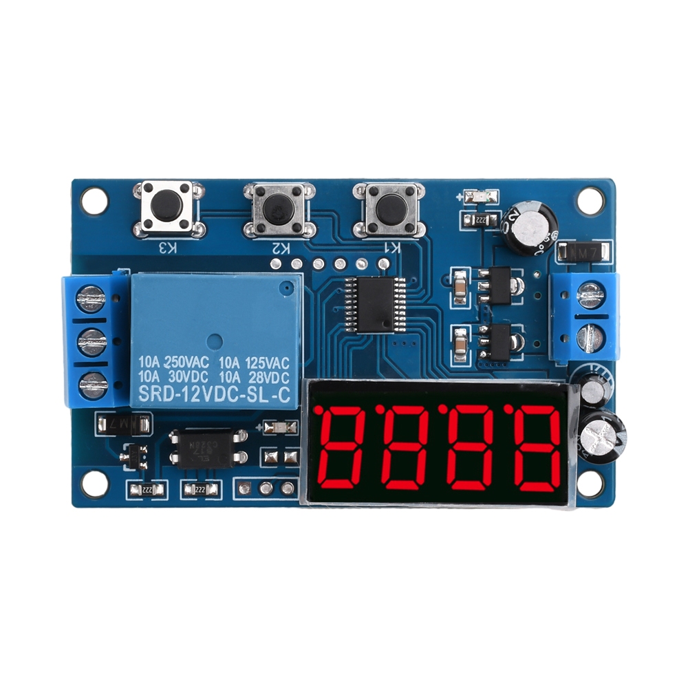 Relay Module Switch Timer Control DC 12V Digital Led Display Automation ...