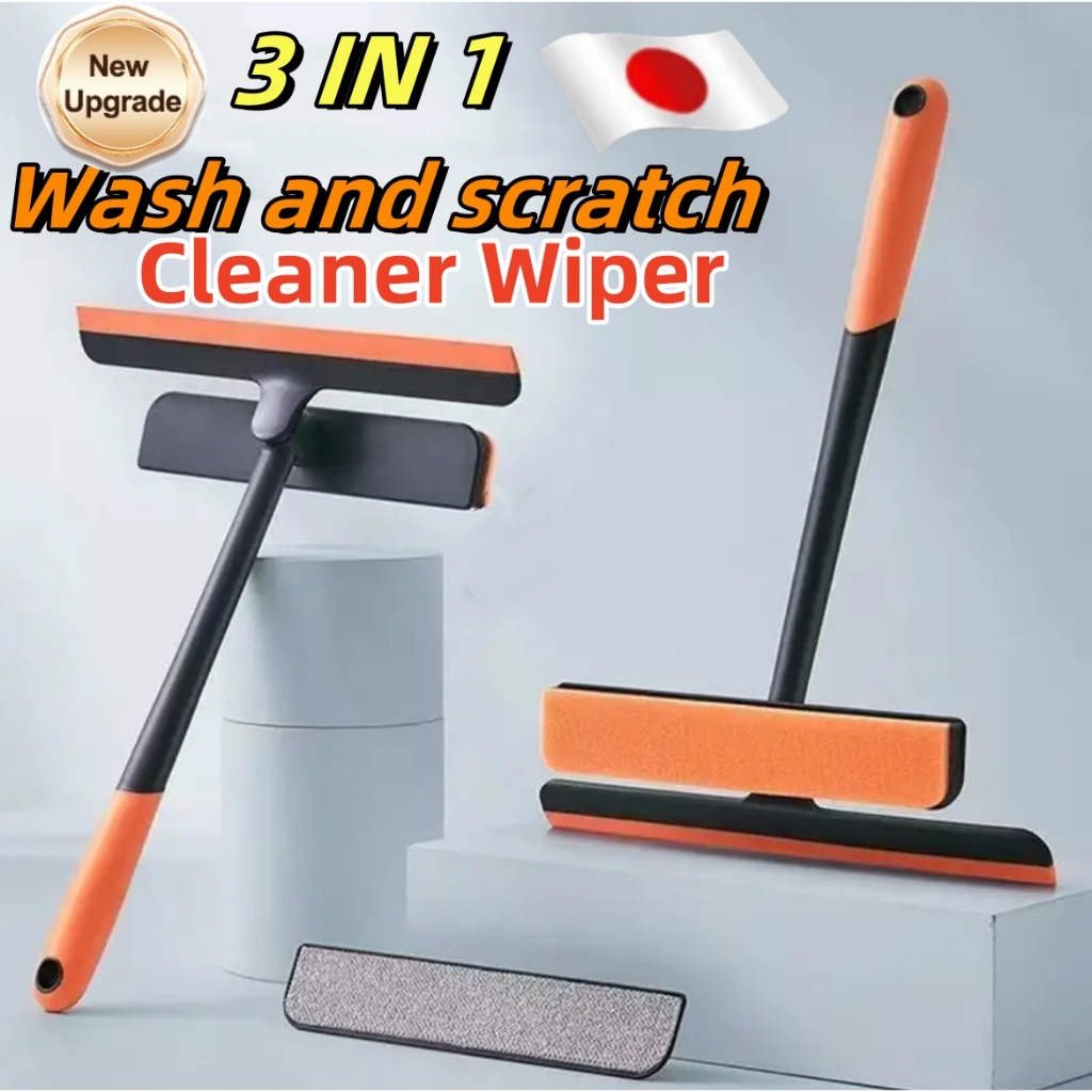 3 In 1 Multifunction Window Cleaner Wiper Glass Cleaner Bathroom Brush ...