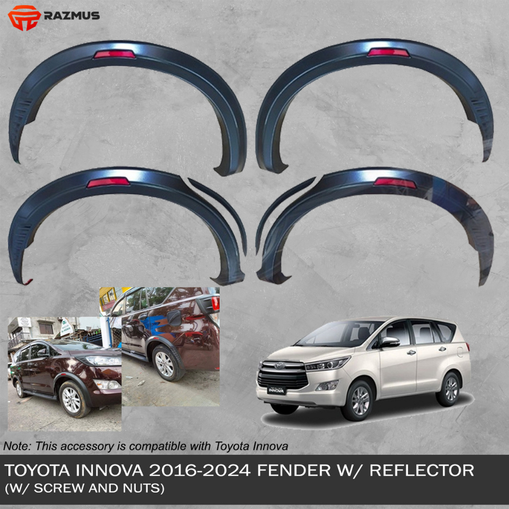 REVO-Toyota Innova 2016 to 2024 OEM Fender Flare SLIM TYPE with ...