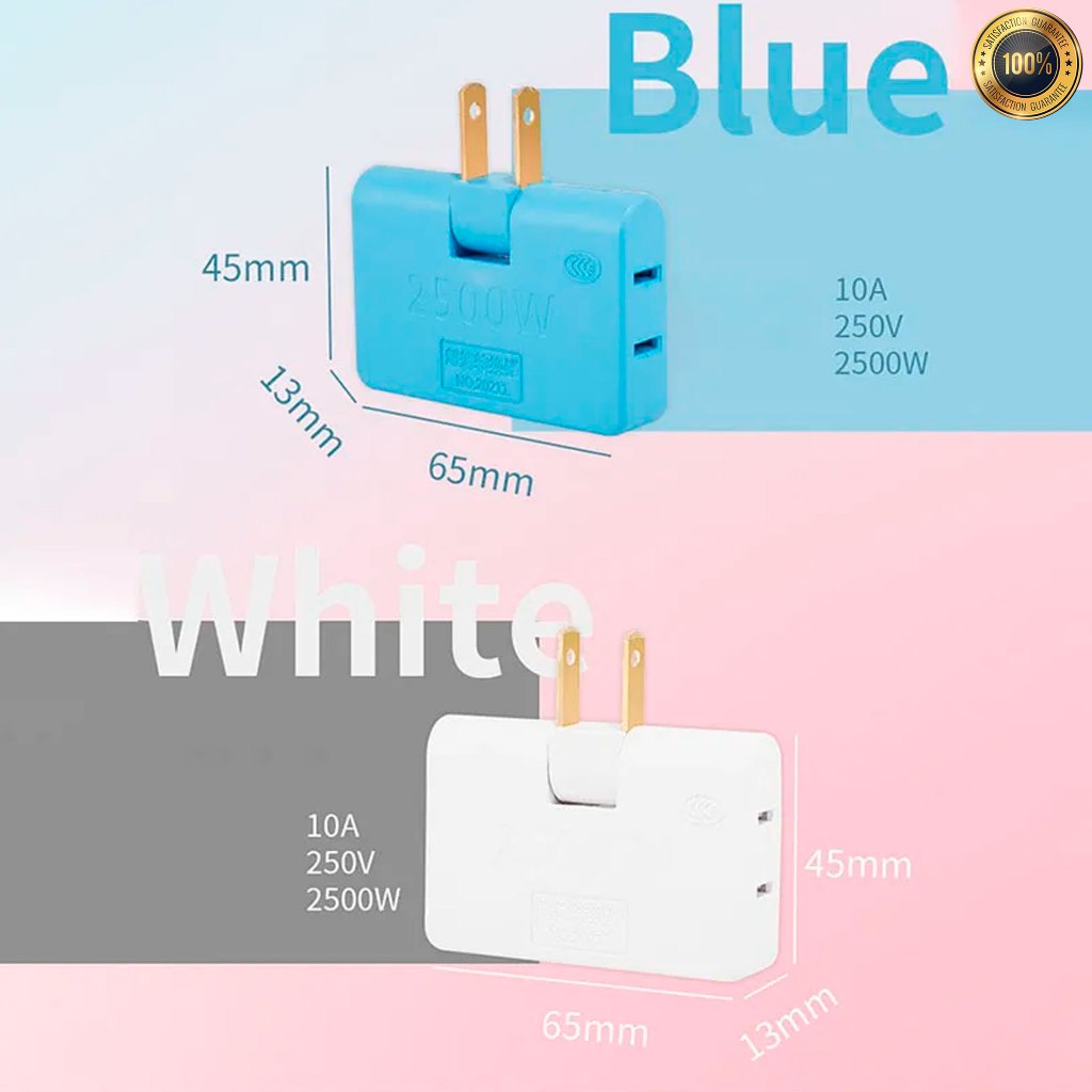 Rotatable Socket Converter / 3 In 1 Extension Multi Plug Adapter ...