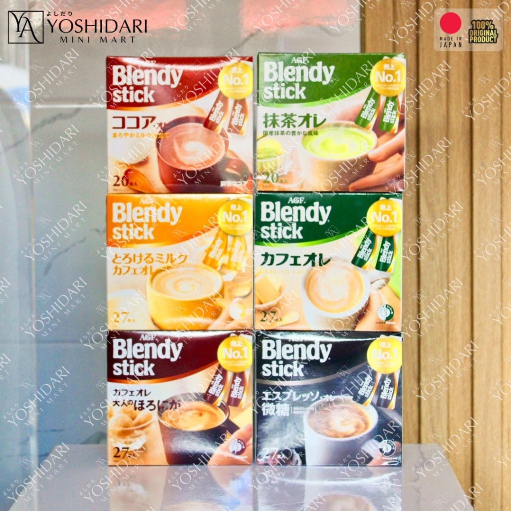 AGF Instant Blendy Stick Instant Series (Coffee,Cocoa,Tea) PER BOX ...