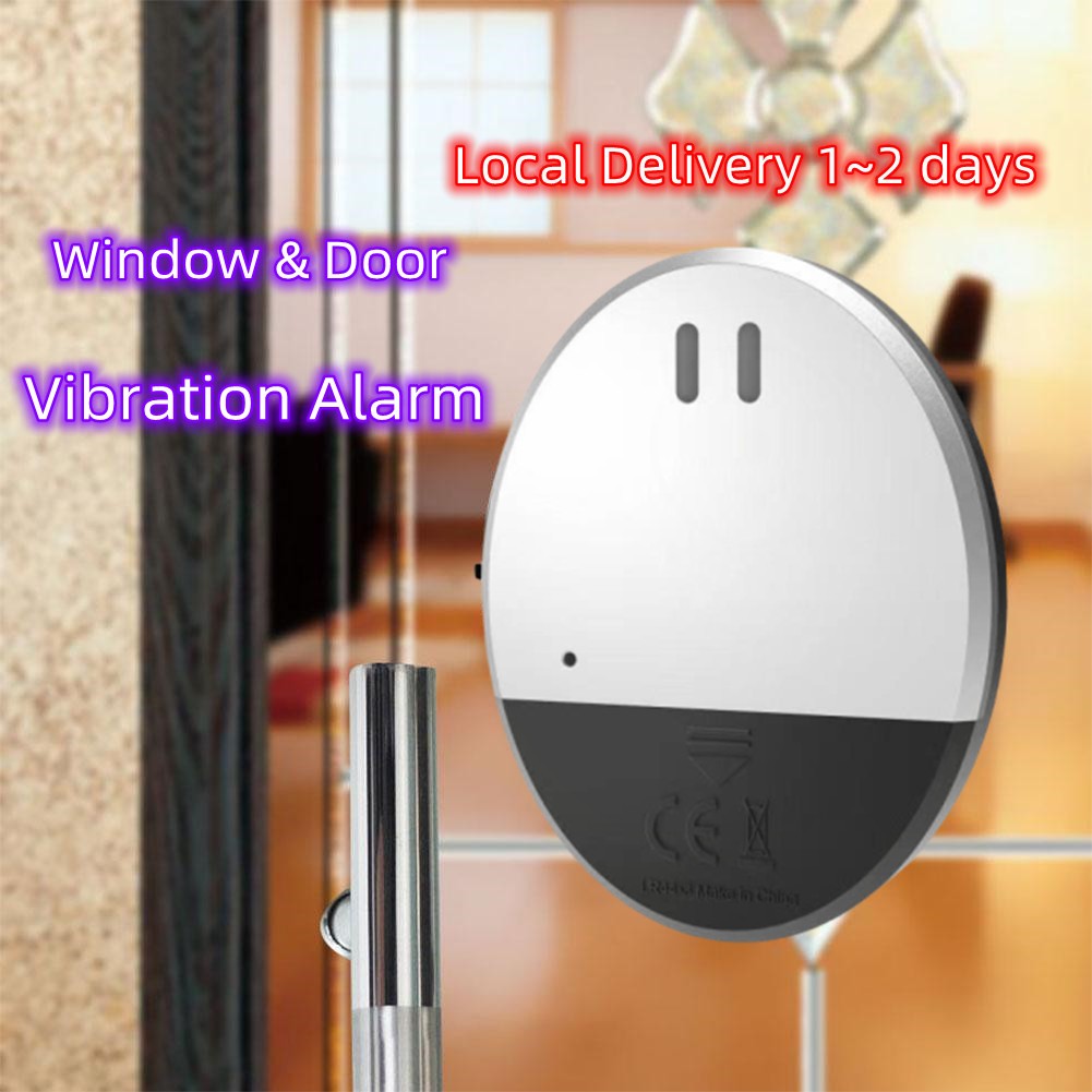 130DB Vibration Alarm Sensor Detector Doberman Security Door Window Vibration Alarm For Warning