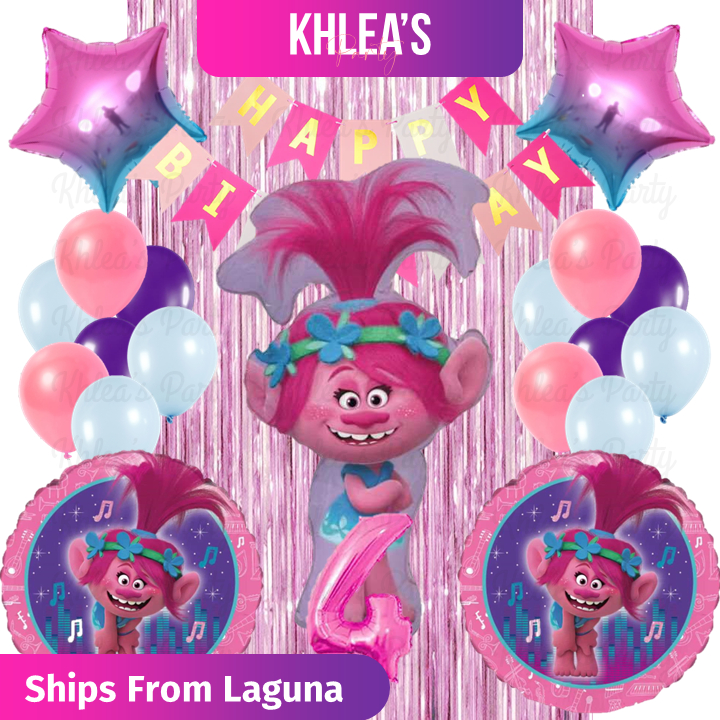 Trolls Poppy Birthday Theme Balloon Party Set | Shopee Philippines