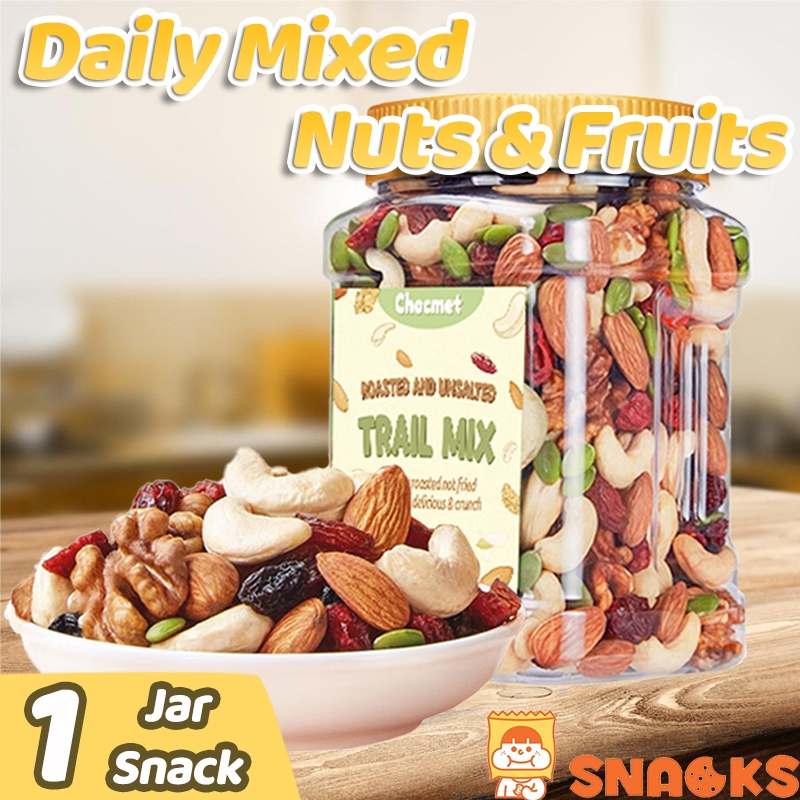 CHOCMET Daily Trail Mix Fruit And Nut Healthy Snacks Mixed Nuts 400g ...