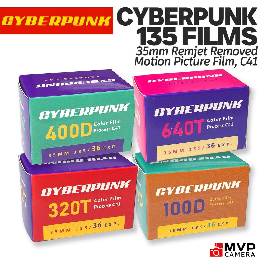 CYBERPUNK 100D 320T 400D 640T Cine Color Motion Picture Negative Film ...