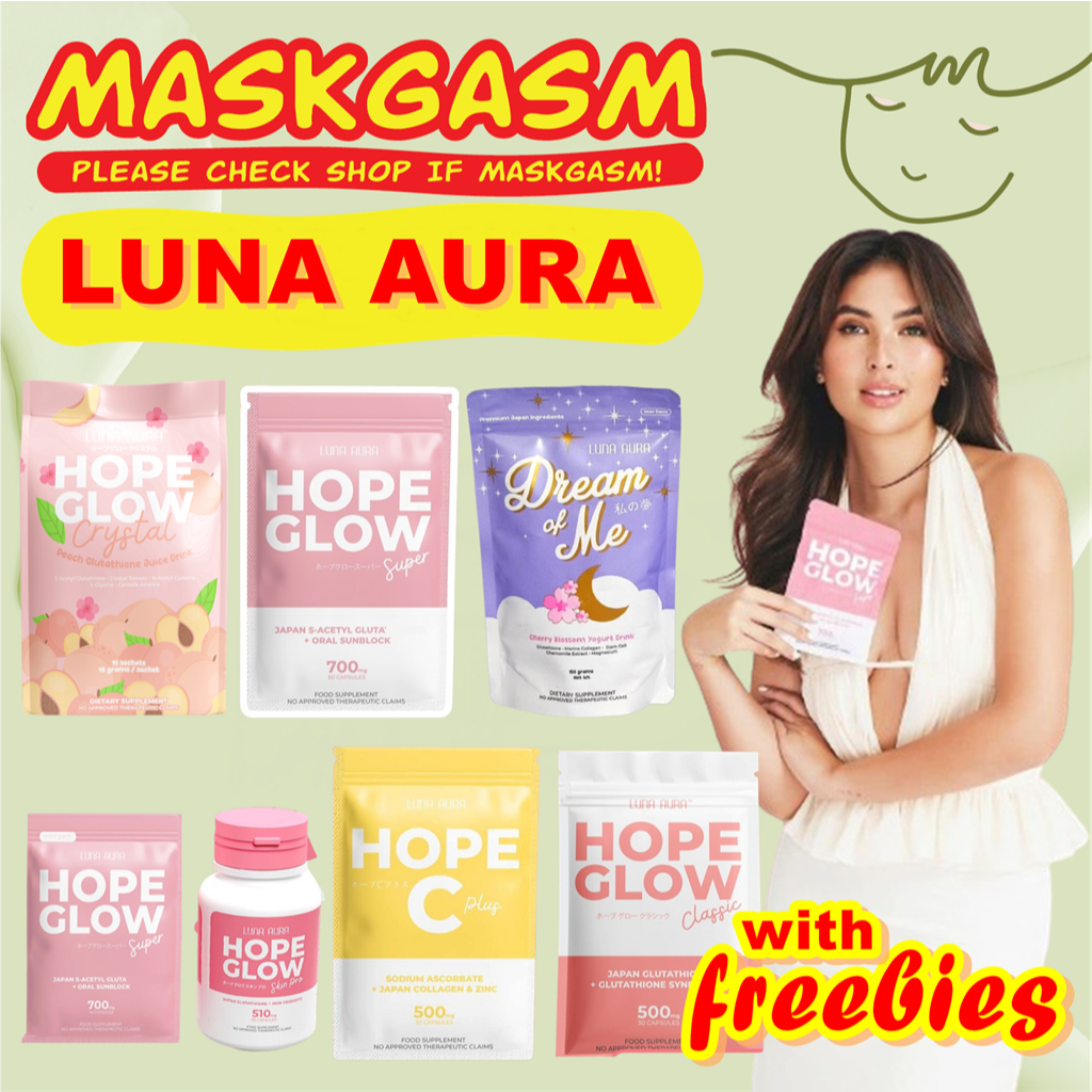 LUNA AURA - Hope Beauty Lean Coffee and Hope Glow Advanced Glutathione  SUPER MINI AND SUPER BIGGIE