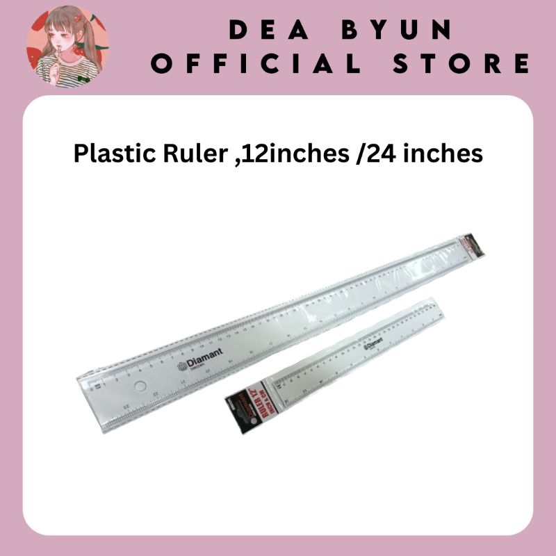 Diamant School Ruler, 12 inches /24 inches | Shopee Philippines