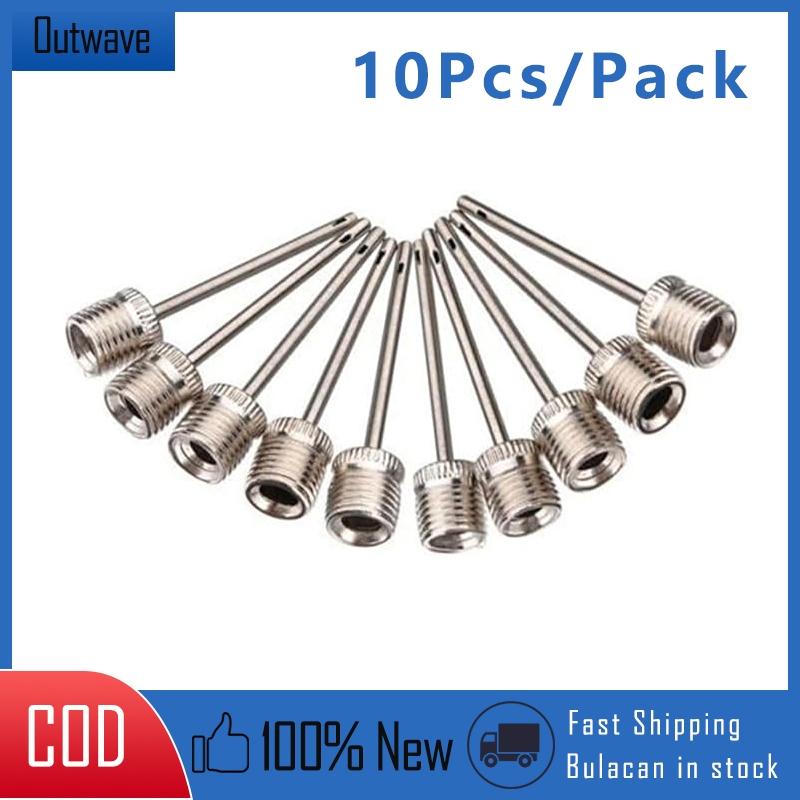 10Pcs Pump Pin Volleyball Football Basketball Inflatable Needle ...