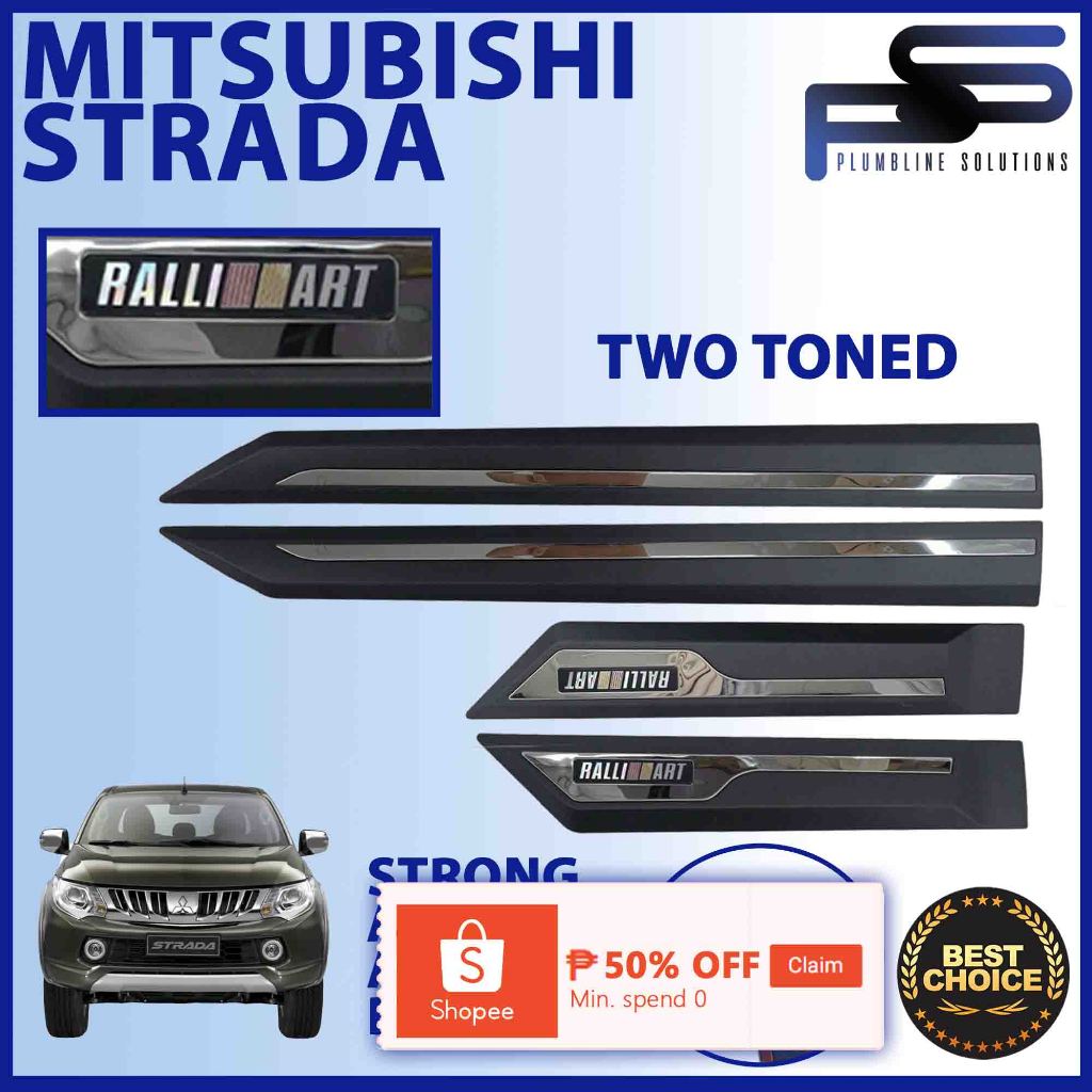 Side Body Moulding for Mitsubishi Strada 2015 - 2023 / Triton 2024 ...
