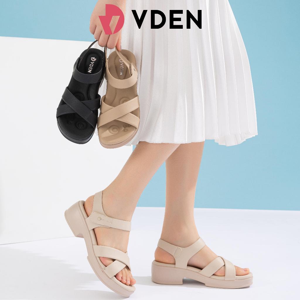 VDEN Fashion Wedge-heeled Sandals for Women 4CM/1.5INCH Open Toe Soft ...
