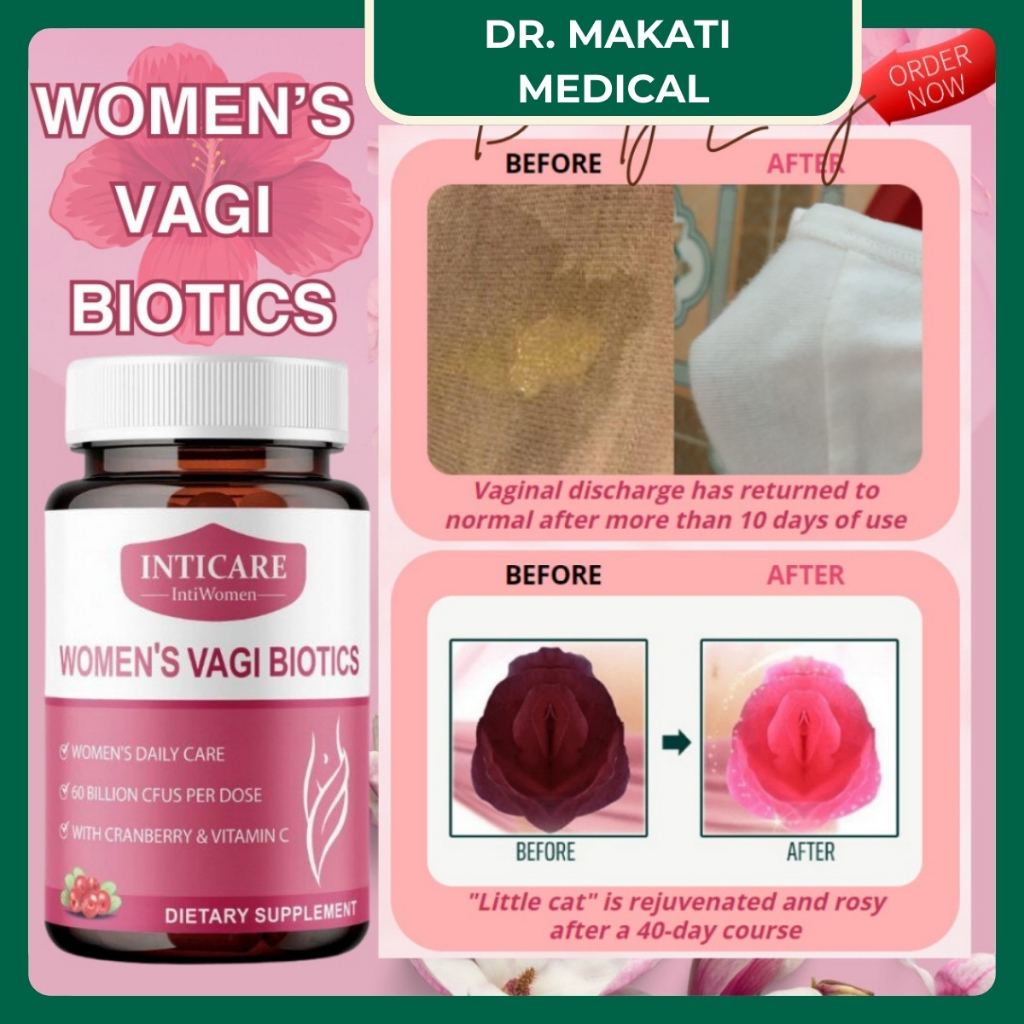 INTICARE WOMEN'S VAGI BIOTICS Probiotics Supplement Cranberry and