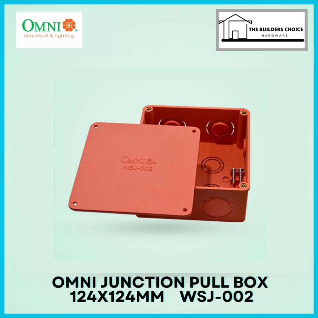 OMNI PVC Junction Pull Box with Cover 124x124mm - WSJ-002 | Shopee ...